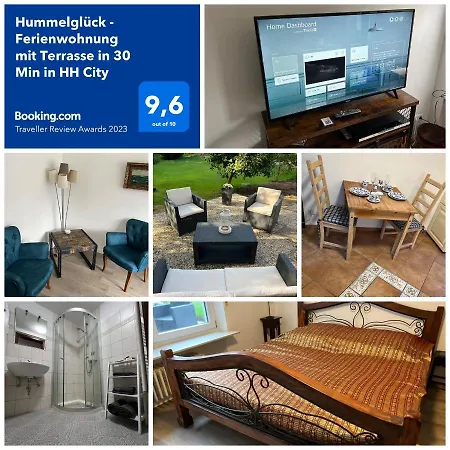 Hummelglück - Ferienwohnung mit Terrasse in 30 Min in HH City Bendestorf Exterior foto